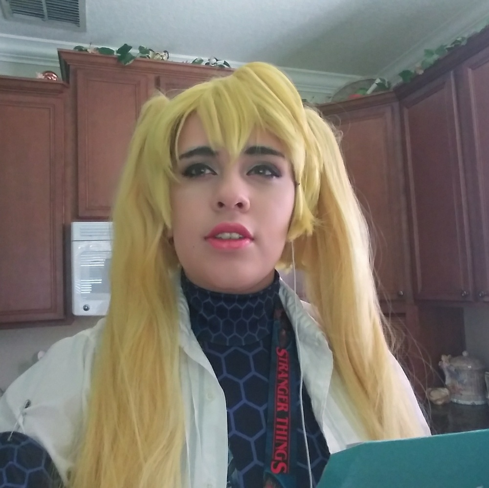 Yellow Pony Tail Wig 30"